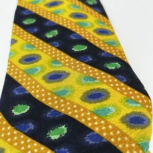 Gianni Versace Men's Tie Multicolor, 100% Silk, Made in Spain 59"x3.75"